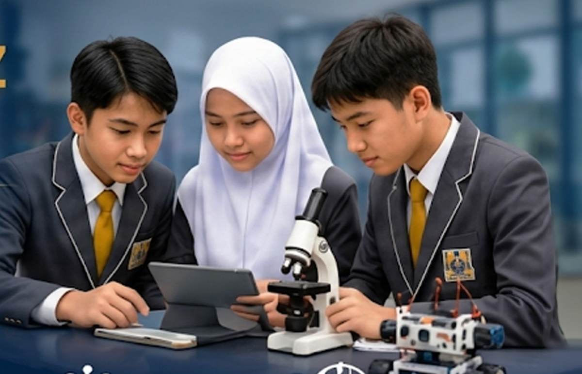 QIIS secondary students learning science, technology and robotics
